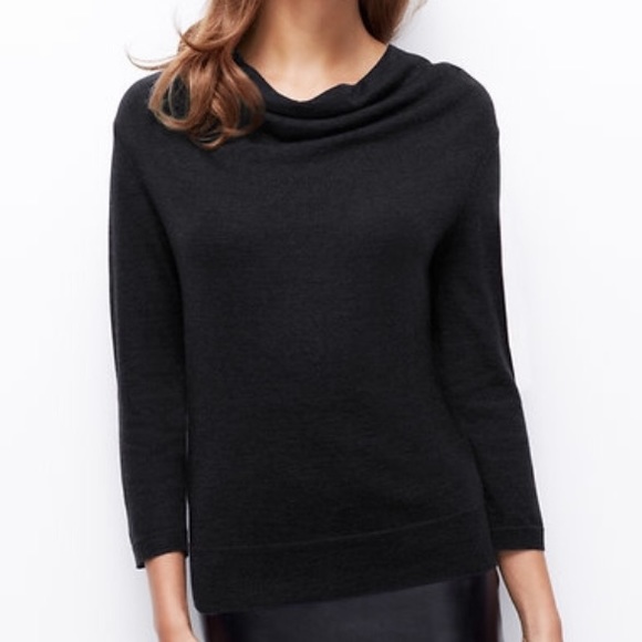 merino cowl neck sweater